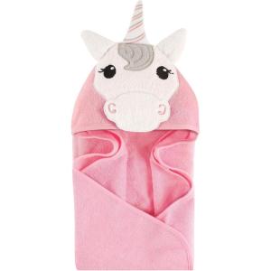 imageHudson Baby Unisex Baby Cotton Animal Face Hooded Towel Chic Bunny One SizeUnicorn