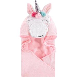 imageHudson Baby Unisex Baby Cotton Animal Face Hooded Towel Chic Bunny One SizeWhimsical Unicorn