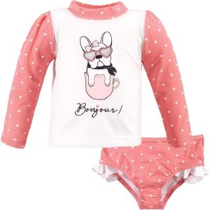 imageHudson Baby Unisex Baby Swim Rashguard SetBonjour