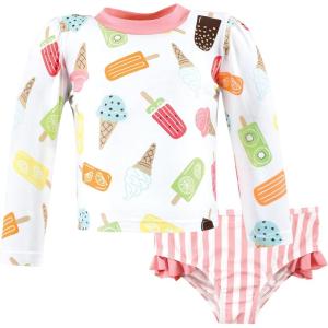 imageHudson Baby Unisex Baby Swim Rashguard SetIce Cream Popsicle