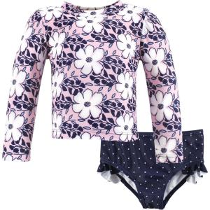 imageHudson Baby Unisex Baby Swim Rashguard SetLeafy Cosmos