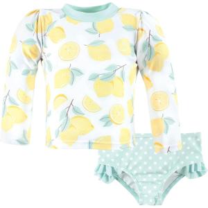 imageHudson Baby Unisex Baby Swim Rashguard SetMint Lemons
