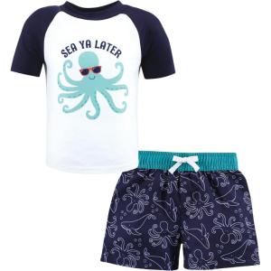imageHudson Baby Unisex Baby Swim Rashguard SetSea Octopus