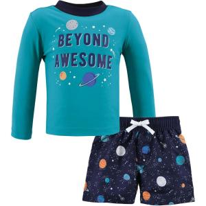 imageHudson Baby Unisex Baby Swim Rashguard SetSpace