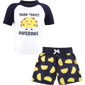 imageHudson Baby Unisex Baby Swim Rashguard SetTaco