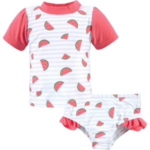 imageHudson Baby Unisex Baby Swim Rashguard SetWatermelon