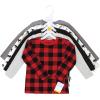 imageHudson Baby Unisex Baby Thermal Long Sleeve TeesBuffalo Plaid Moose