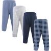 imageHudson Baby Baby Girls Quilted Jogger Pants 4pkNavy Plaid