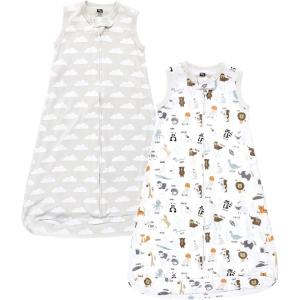 imageHudson Baby Unisex Baby Interlock Cotton Sleeveless Sleeping BagAlphabet Animals