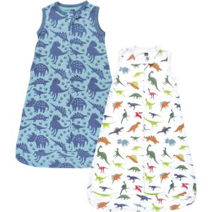 imageHudson Baby Unisex Baby Interlock Cotton Sleeveless Sleeping BagDinosaurs