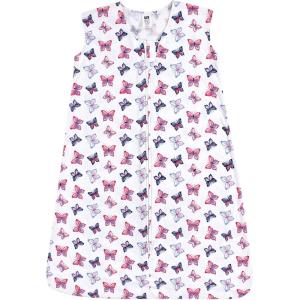 imageHudson Baby Unisex BabyCotton Sleeveless Wearable Sleeping Bag Sack BlanketButterflies