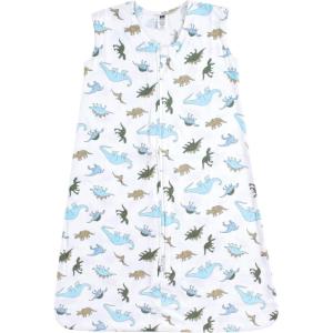 imageHudson Baby Unisex BabyCotton Sleeveless Wearable Sleeping Bag Sack BlanketDinosaurs