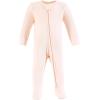 imageHudson Baby Unisex Baby Thermal Zipper Sleep and Play 2pkSoft Pink Sage Rose