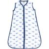 imageHudson Baby Unisex BabyMuslin Cotton Sleeveless Wearable Sleeping Bag Sack BlanketBlue Whale