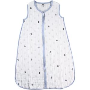 imageHudson Baby Unisex BabyMuslin Cotton Sleeveless Wearable Sleeping Bag Sack BlanketAnchor