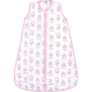 imageHudson Baby Unisex BabyMuslin Cotton Sleeveless Wearable Sleeping Bag Sack BlanketClouds and Hearts