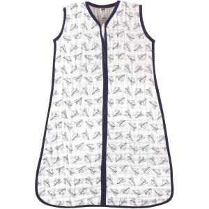 imageHudson Baby Unisex BabyMuslin Cotton Sleeveless Wearable Sleeping Bag Sack BlanketPaper Airplanes