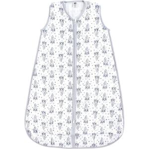 imageHudson Baby Unisex BabyMuslin Cotton Sleeveless Wearable Sleeping Bag Sack BlanketRocket Ship