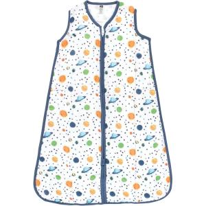 imageHudson Baby Unisex BabyMuslin Cotton Sleeveless Wearable Sleeping Bag Sack BlanketSpace