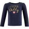 imageHudson Baby Baby Long Sleeve TShirtsGirl Daddy Pink Navy