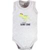 imageHudson Baby Unisex Baby Cotton Sleeveless BodysuitsCool Dinosaurs