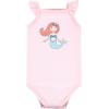 imageHudson Baby Unisex Baby Cotton Sleeveless BodysuitsCoral Mint Mermaid