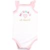 imageHudson Baby Unisex Baby Cotton Sleeveless BodysuitsCoral Mint Mermaid