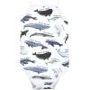 imageHudson Baby Unisex Baby Cotton Sleeveless BodysuitsGirl Whale Types