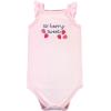 imageHudson Baby Unisex Baby Cotton Sleeveless BodysuitsPink Strawberry