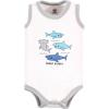 imageHudson Baby Unisex Baby Cotton Sleeveless BodysuitsShark Patrol