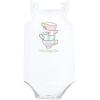 imageHudson Baby Unisex Baby Cotton Sleeveless BodysuitsTea Party