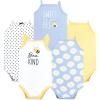 imageHudson Baby Unisex Baby Cotton Sleeveless BodysuitsBee Kind