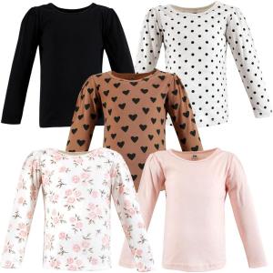 imageHudson Baby Baby Long Sleeve TShirtsCinnamon Pink Prints