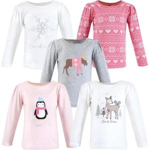 imageHudson Baby Baby Long Sleeve TShirtsGirl Winter Animals