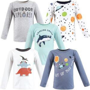 imageHudson Baby Baby Long Sleeve TShirtsSolar System Shark