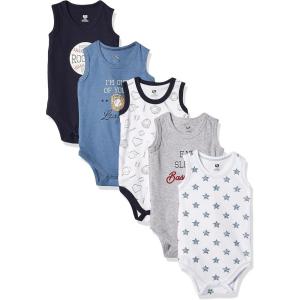 imageHudson Baby Unisex Baby Cotton Sleeveless BodysuitsBaseball