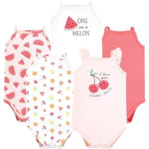 imageHudson Baby Unisex Baby Cotton Sleeveless BodysuitsFruit Salad