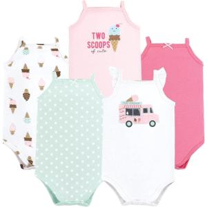 imageHudson Baby Unisex Baby Cotton Sleeveless BodysuitsGirl Ice Cream Truck