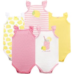 imageHudson Baby Unisex Baby Cotton Sleeveless BodysuitsLemonade