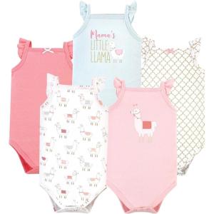imageHudson Baby Unisex Baby Cotton Sleeveless BodysuitsLlama