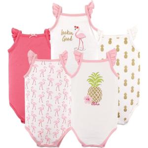 imageHudson Baby Unisex Baby Cotton Sleeveless BodysuitsPineapple
