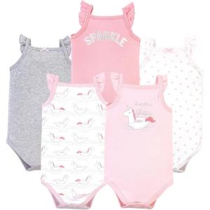imageHudson Baby Unisex Baby Cotton Sleeveless BodysuitsUnicorn Float