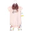 imageHudson Baby Baby Cotton Bodysuit Pant and Shoe SetBonita Short Sleeve