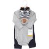 imageHudson Baby Baby Cotton Bodysuit Pant and Shoe SetFootball Huddles Long Sleeve