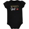 imageHudson Baby Baby Cotton Bodysuit Pant and Shoe SetGirl Mommy Red Black