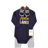 imageHudson Baby Baby Cotton Bodysuit Pant and Shoe SetHola Ladies Long Sleeve