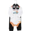 imageHudson Baby Baby Cotton Bodysuit Pant and Shoe SetPumpkin Truck
