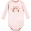 imageHudson Baby Baby Cotton Bodysuit Pant and Shoe SetSunshine Rainbows