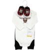 imageHudson Baby Baby Cotton Bodysuit Pant and Shoe SetWinter Moose