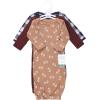 imageHudson Baby Unisex Baby Thermal Gown 3pkFootball